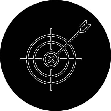 hedef ağ simgesi, vektör illüstrasyonu