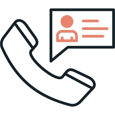 Telefon simgesi vektör illüstrasyon tasarımı