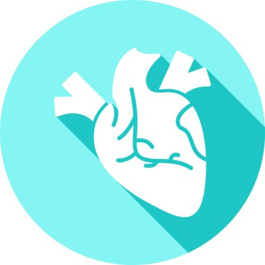 Kalp. Web simgesi basit tasarım