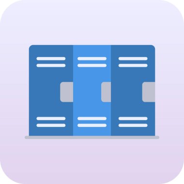 veritabanı vektör renk çizgisi simgesi