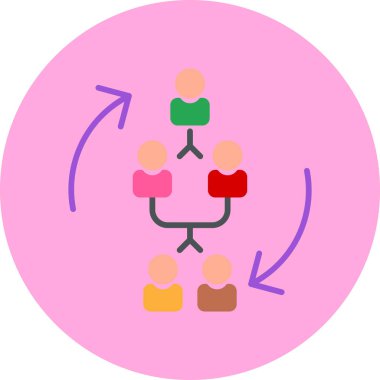 Bir karikatür iş simgesinin vektör çizimi