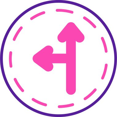 Yön ok ikonu vektör illüstrasyonu