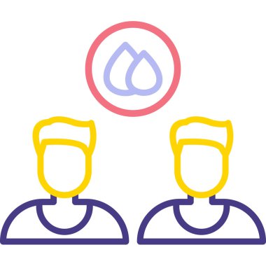 Su. Web simgesi basit illüstrasyon