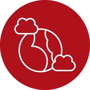 bebek kalp ana hatları vektör simgesi