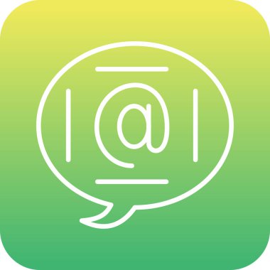 sohbet web simgesi, vektör çizim