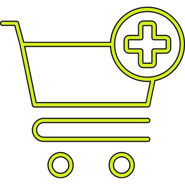 Çapraz sembollü alışveriş arabası