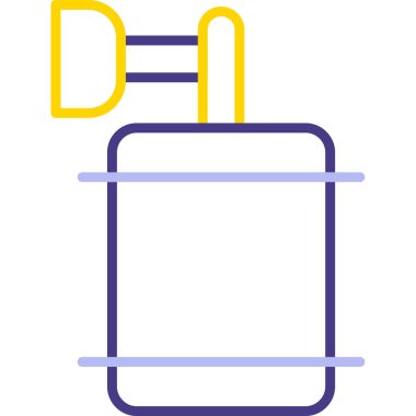 Kablo. Web simgesi basit illüstrasyon