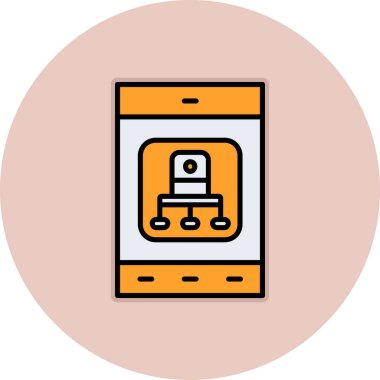 vektör lcd simgesi illüstrasyonu