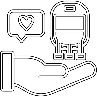 akıllı telefon ve kalp konuşma kabarcığı vektör çizimi tasarımı