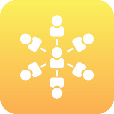 İnsan simgesinin vektör illüstrasyonu