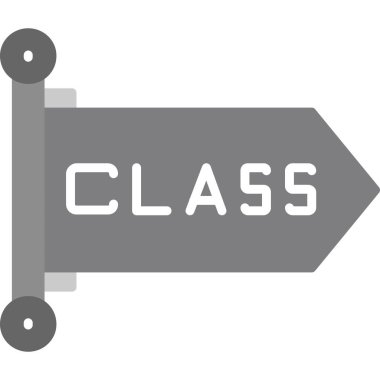 Bir okul işaretinin vektör illüstrasyonu