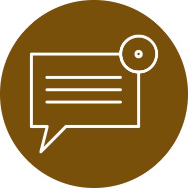 konuşma kabarcığı vektörü simgesi