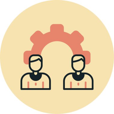 İnsan simgesinin vektör illüstrasyonu