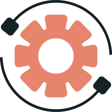 Teçhizat Web simgesi basit illüstrasyon