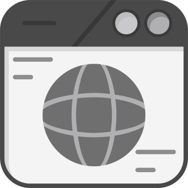 Web ve tasarım düz vektör simgesi