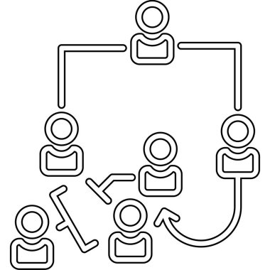 Sosyal ortam simgesi vektör illüstrasyonu