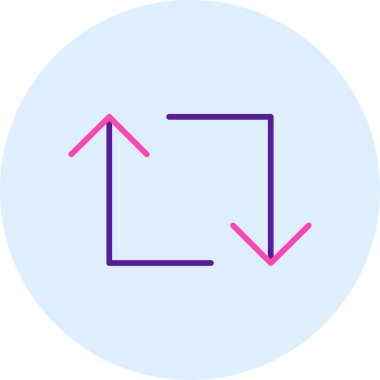 ok simgesi vektör illüstrasyonu