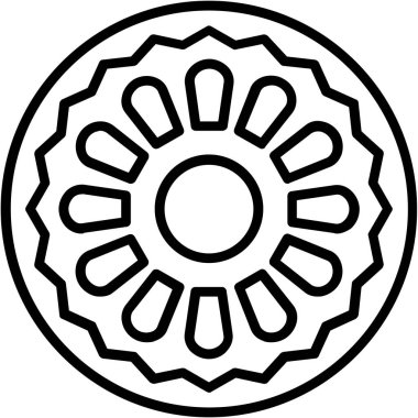 Yiyecek ve içecek ikonu. vektör illüstrasyonu