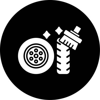 Modern oto tamir simgesinin vektör illüstrasyonu