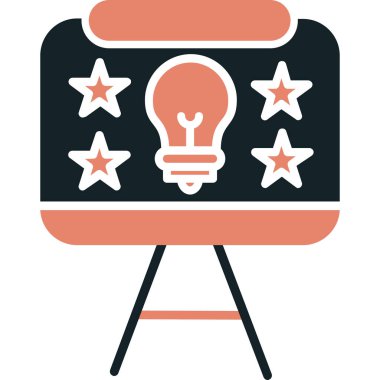 ampul simgesi, vektör illüstrasyonu