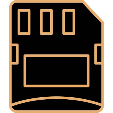 Tek bir çizgi film simgesinin vektör illüstrasyonu