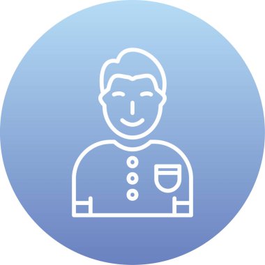 Bir insan simgesinin vektör illüstrasyonu