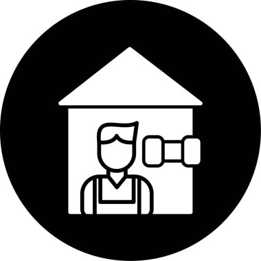 ev simgesi vektör illüstrasyonu