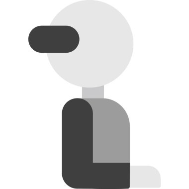 Erkek simgesi, basit vektör illüstrasyonu