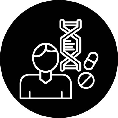 DNA simgesi vektör illüstrasyonu