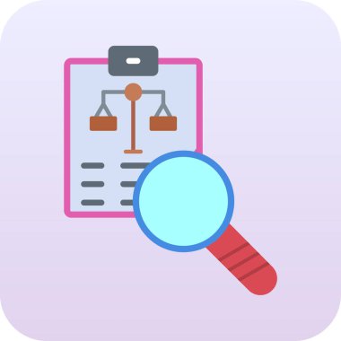 Büyüteçle büyüteç. Web simgesi basit illüstrasyon