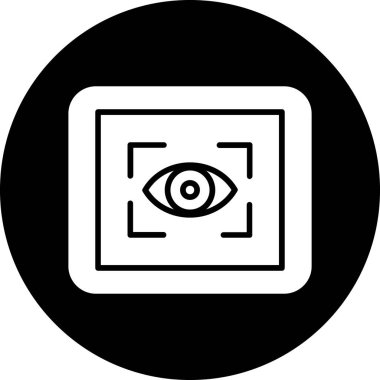 Göz simgesinin vektör illüstrasyonu
