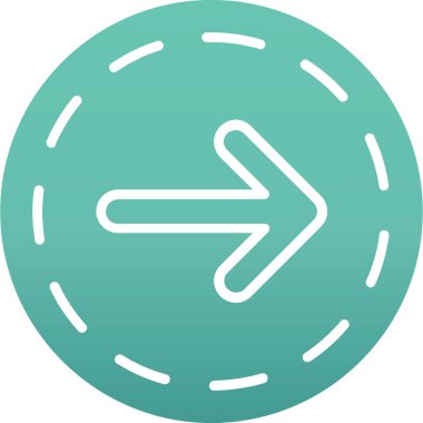 Eğilim biçimi izole edilmiş arkaplanda ok simgesi