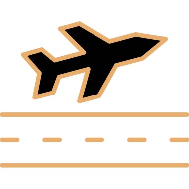 Uçak ikonu. vektör illüstrasyonu