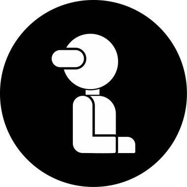 İnsan simgesinin vektör illüstrasyonu