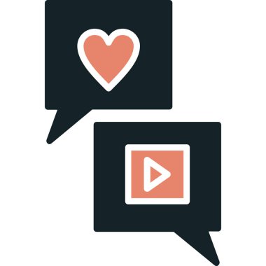 kalp sohbet iletisi simgesi