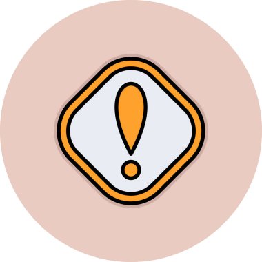 Uyarı simgesi vektör illüstrasyonu