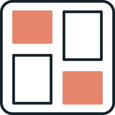 Modern simgenin vektör illüstrasyonu