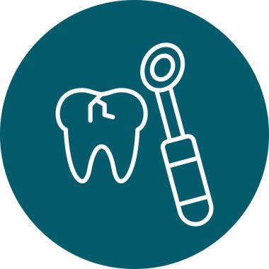 Modern b 'nin vektör illüstrasyonu simge dişçisi eksikliği