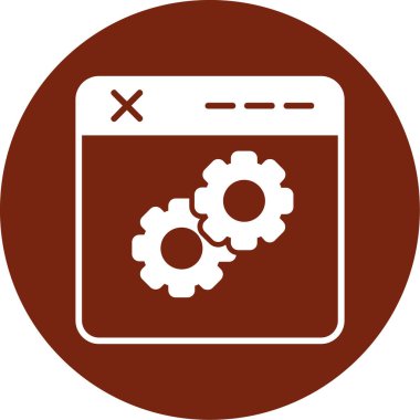 Ayarlama. Web simgesi vektör illüstrasyonu