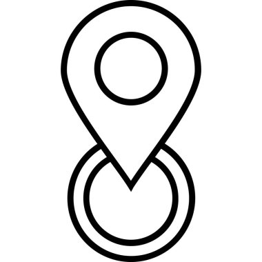 konum haritası konum simgesi ana hat biçiminde