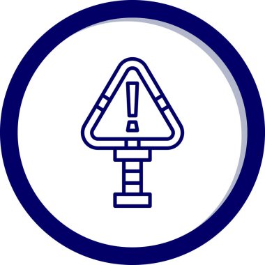 yol işareti vektör çizimi