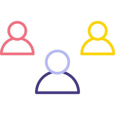 Grup simge vektör çizim