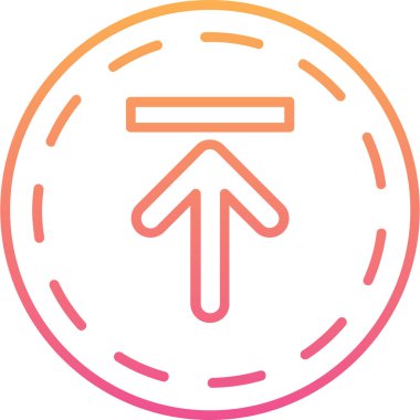 ok modern simgesinin vektör illüstrasyonu