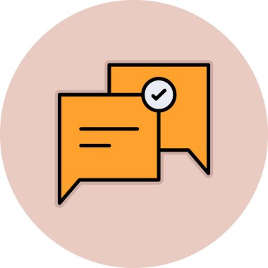 ileti ikonu vektör illüstrasyonu