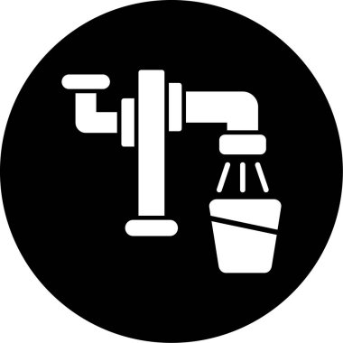 Duş musluğu. Web simgesi