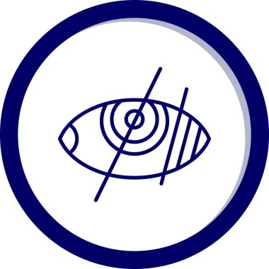 Göz simgesi vektör illüstrasyonu