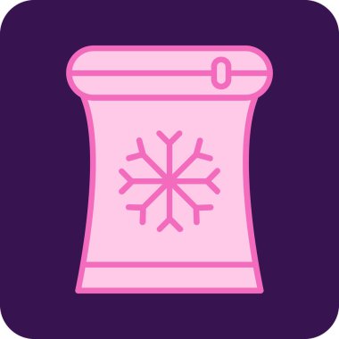 kış kar tanesi kutsal kişilerin resmi, vektör çizim