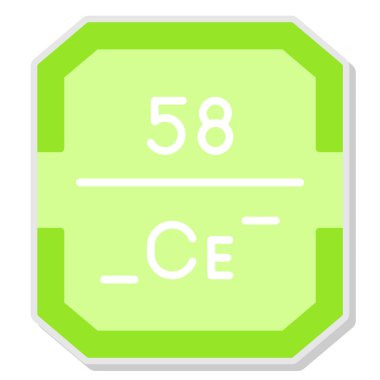 Kimyasal formül simgesi, basit vektör illüstrasyonu