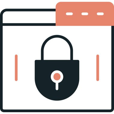 İnternet web simgesi, basit vektör illüstrasyonu