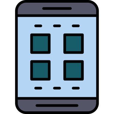 cep telefonu simgesi, vektör illüstrasyon tasarımı
